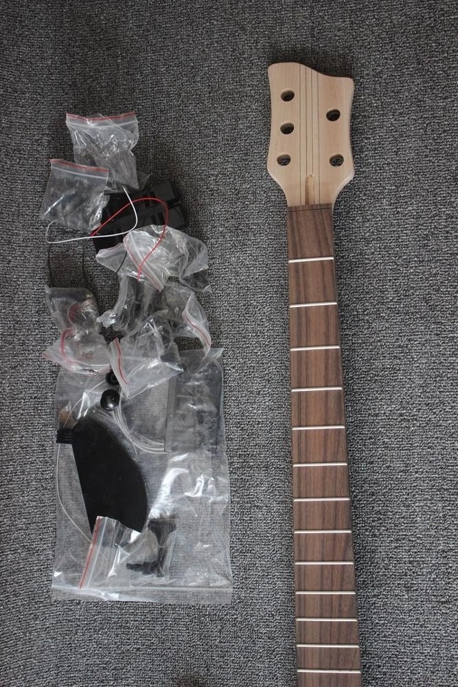 Weifang Rebon 5 string WV neck through body electric bass guitar kit