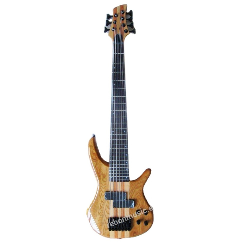 Weifang Rebon 7 string neck through body electric bass Guitar