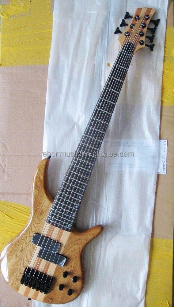 Weifang Rebon 7 string neck through body electric bass Guitar