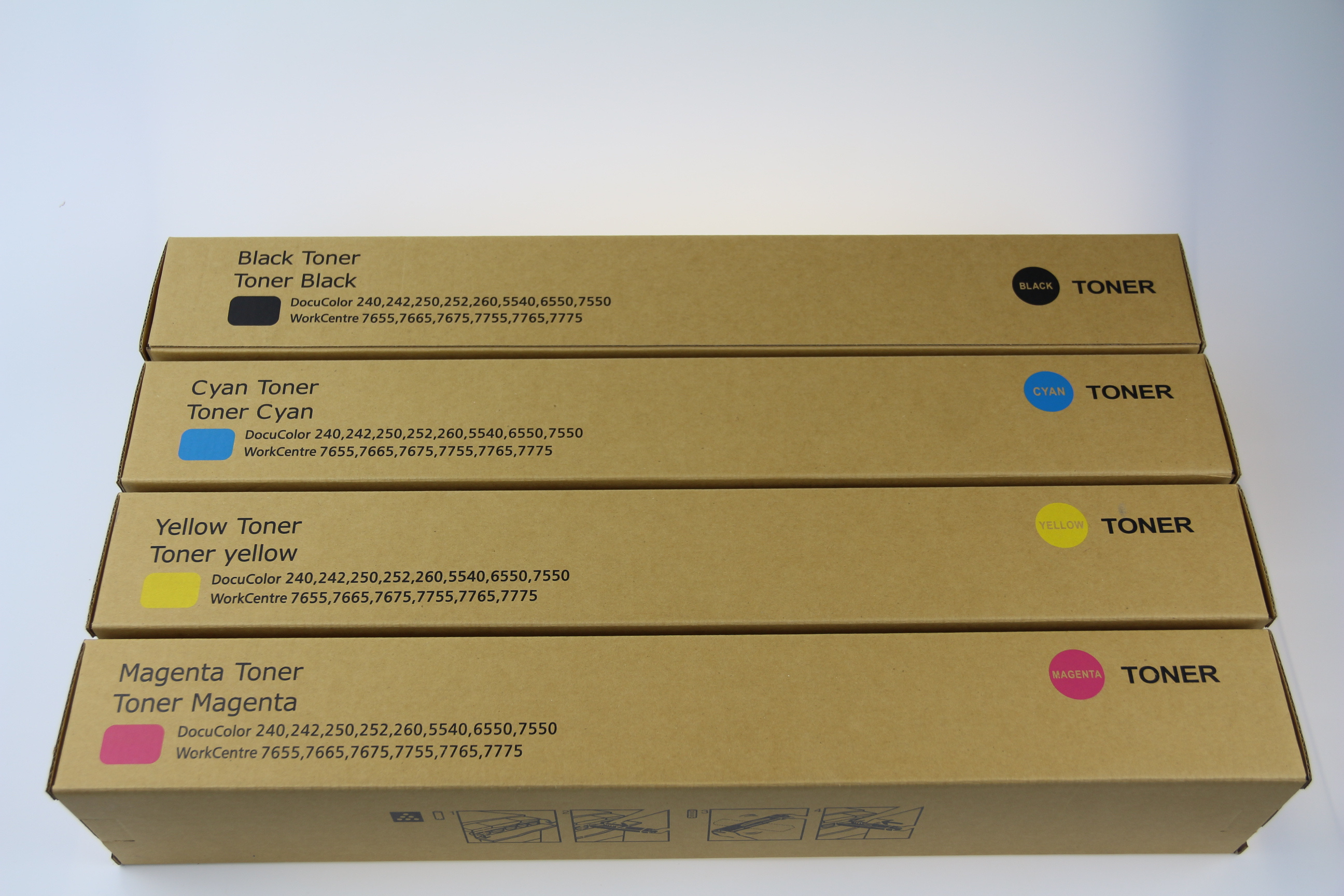 Wholesale Factory Price Compatible Toner Cartridge Xeroxs DC240 For FujiXeroxs DocuColor 240 242 250 252 260 Color copier Toner