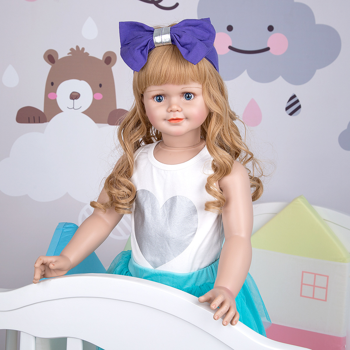 30inch 76CM Bebe Reborn Completo De Silicon Lifelike Soft Big Toddler Dolls Silicone Reborn Baby  Dolls For Sale