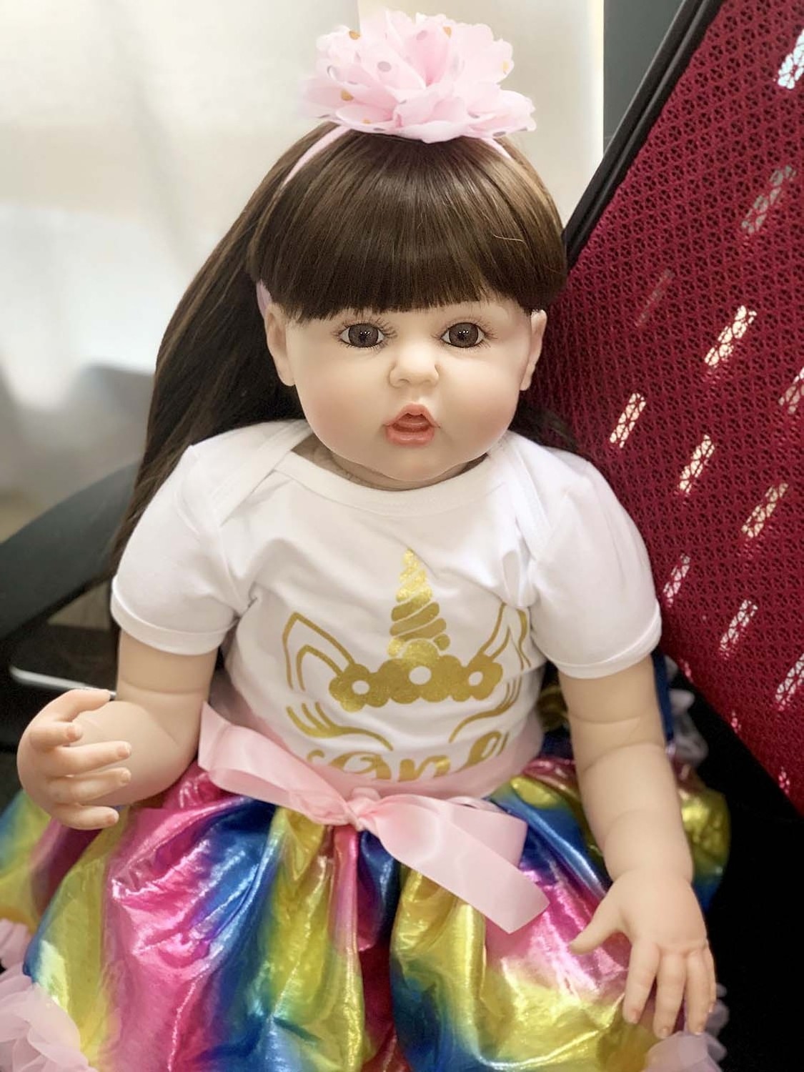 Yellow Keiumi Car Seat Moveable Eyes Realistic Heart Beat Conpleto 18 24 Inch Full Body Bath Adoption Reborn Dolls