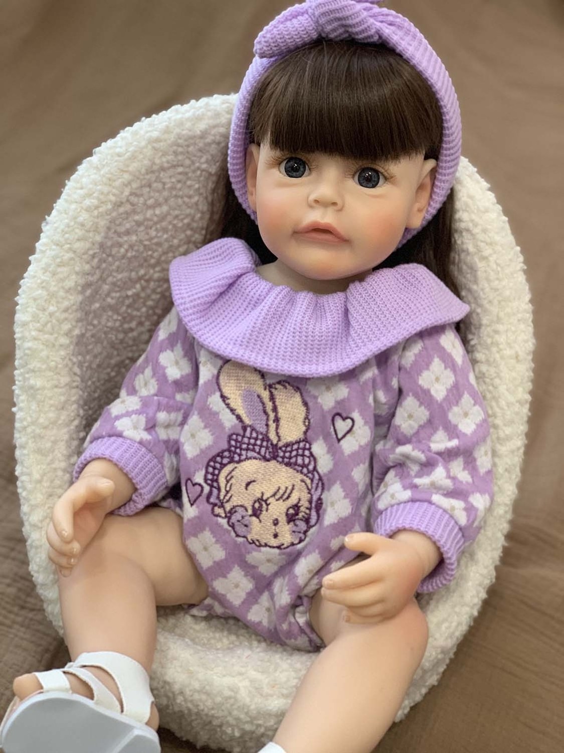 Silicone Baby Doll Mini Reborn Dolls Molds Newborn Female 60 Cm 17 Inches Cuerpo De Tela Para Pi Tar Lifelike