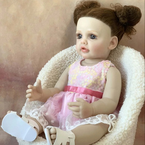 R&B Bebes Bonecas De Silicona Realistic 55Cm Realistic Reborn Dolls Maschietto With Blinking Eyes