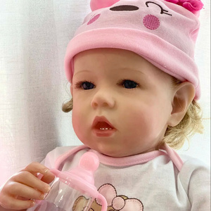 Silicona Silicone Drink Body Vinyl Full Babies Realistic Recien Baby Soft Dolls Drink Newborn Reborn Doll