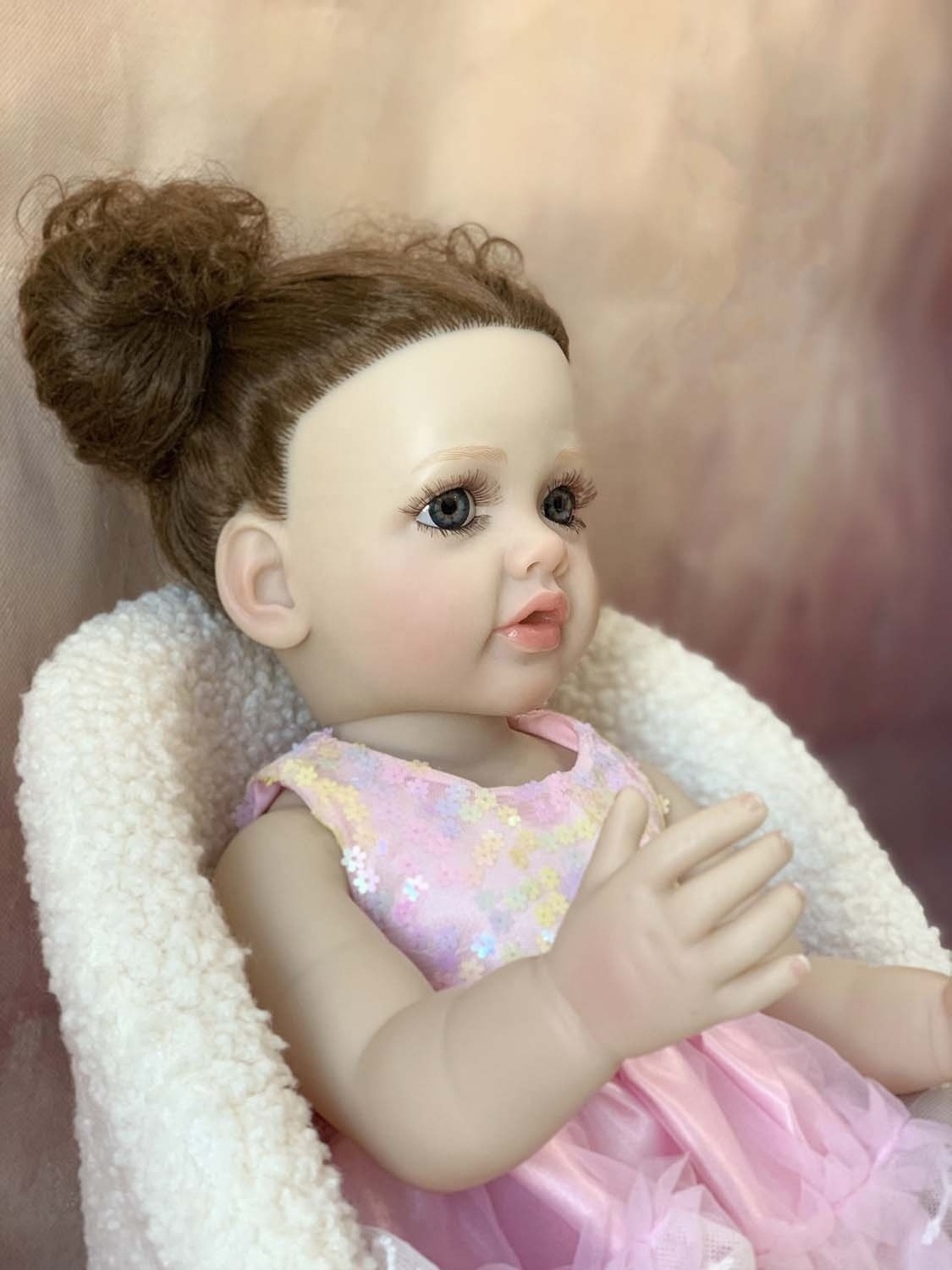 R&B Bebes Bonecas De Silicona Realistic 55Cm Realistic Reborn Dolls Maschietto With Blinking Eyes