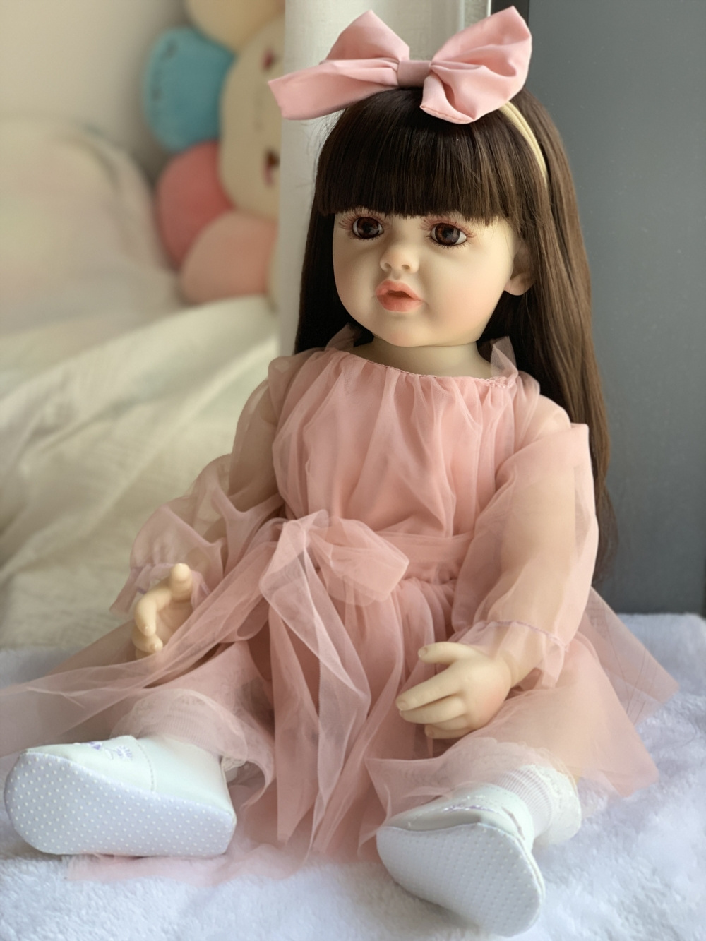 R&B Shipping Reborn Baby Free Liquid Silicone Mold Dolls Newborn Girl Realistic Bebe Reborne Pinky Reborn Baby Dolls