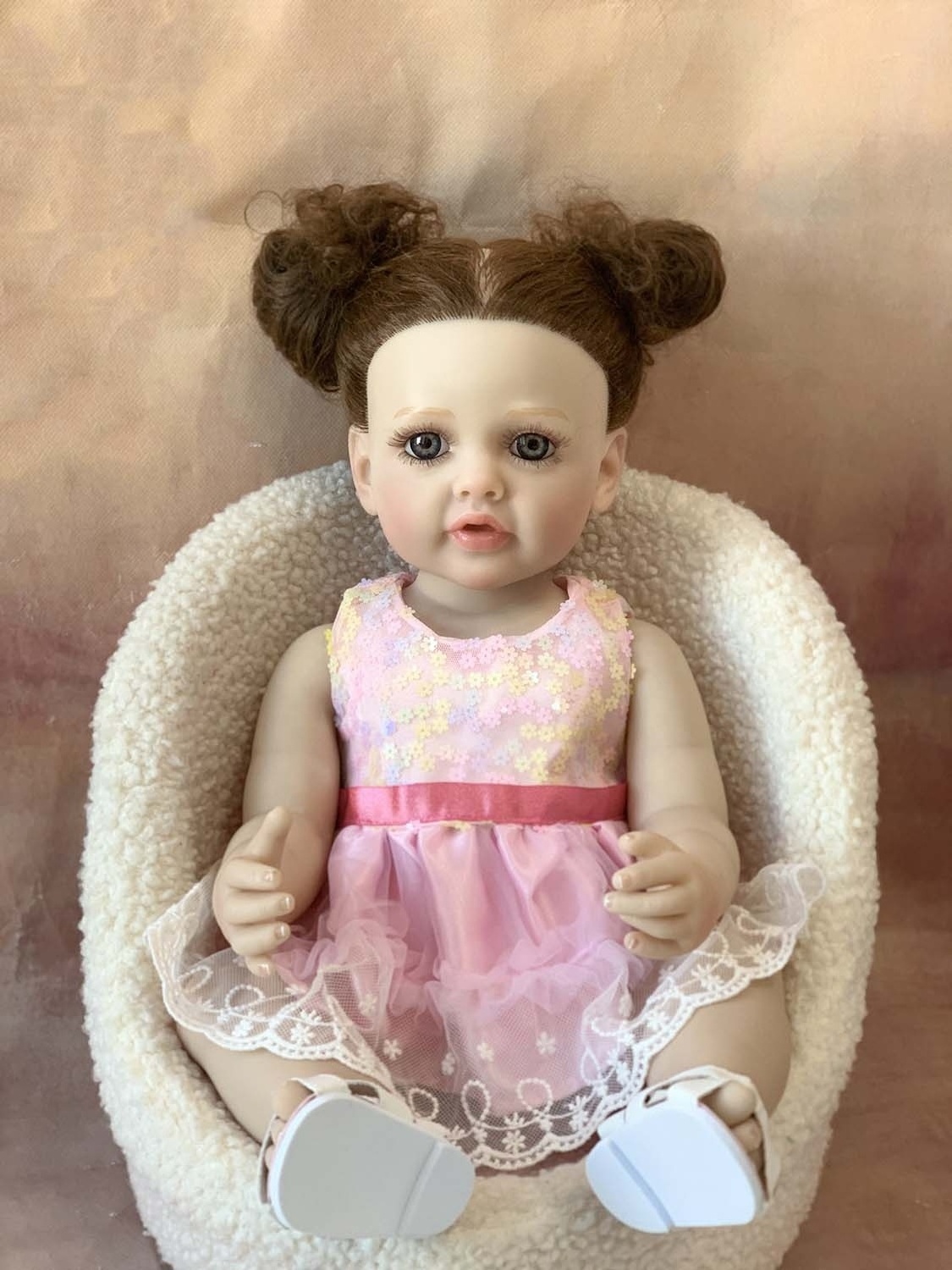 R&B Bebes Bonecas De Silicona Realistic 55Cm Realistic Reborn Dolls Maschietto With Blinking Eyes