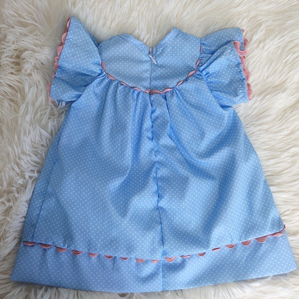 Blue Dress Lovely & Idyllic Reborn Baby Doll Clothes for 20-22 Inches Big Size Reborn Girls Dolls