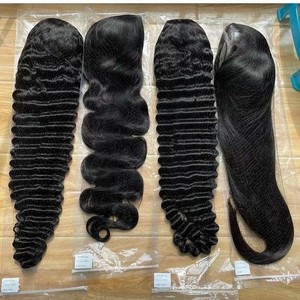 30 32 34 36 38 40 inch  Lace Frontal Wig Vendors Straight Virgin Mink Brazilian Hd Lace Front Human Hair Wigs For Black Women