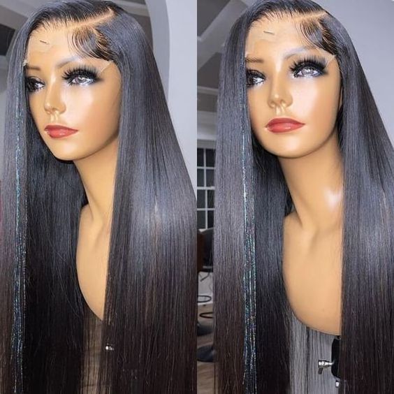 30 32 34 36 38 40 inch  Lace Frontal Wig Vendors Straight Virgin Mink Brazilian Hd Lace Front Human Hair Wigs For Black Women