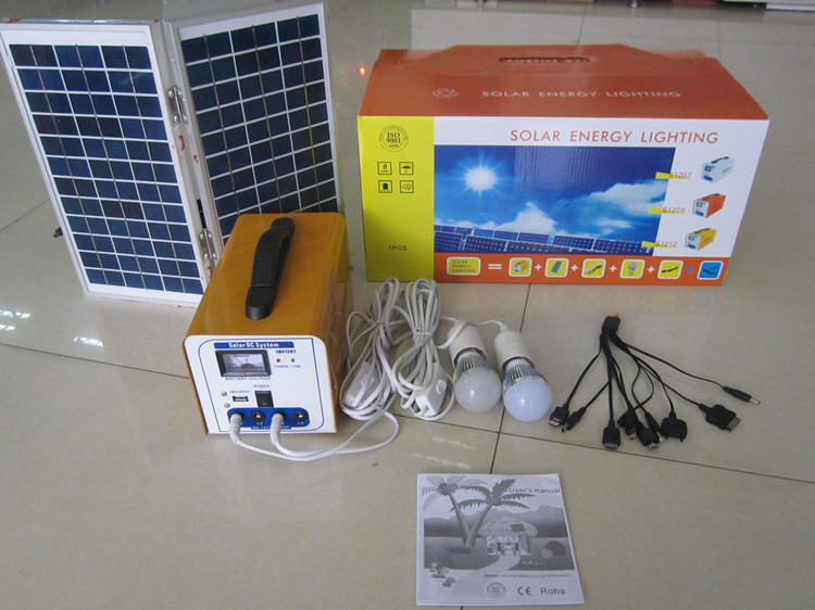 Indoor outdoor camping Lighting Portable Home use portable solar lighting kits solar energy system