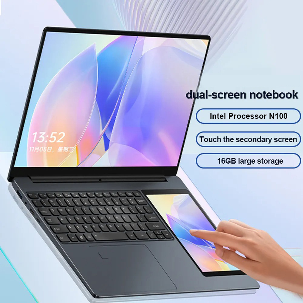 CRELANDER OEM Touch Screen Laptop 15.6 Inch HD Display Screen Intel CPU Processor 16GB RAM RGB Keyboard Computer Laptop Notebook