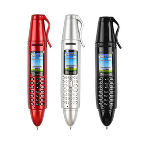 Wholesale 0.96 inch OLED Screen Mini Telefono Unlock Cell Phone Recording Pen Shape Mini Mobile Phones lcds