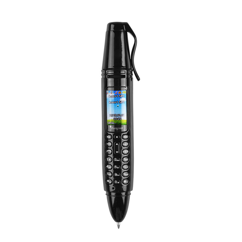 Wholesale 0.96 inch OLED Screen Mini Telefono Unlock Cell Phone Recording Pen Shape Mini Mobile Phones lcds