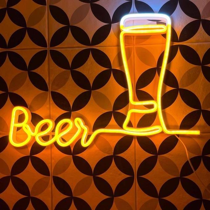 Drop Shipping Bar Beer Customised Neon Sign Bar Beer 12V Smd 2835 Neon Custom Led Neon Sign For Wall Decor Personalize