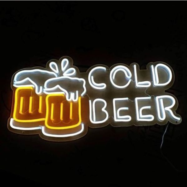 Drop Shipping Bar Beer Customised Neon Sign Bar Beer 12V Smd 2835 Neon Custom Led Neon Sign For Wall Decor Personalize