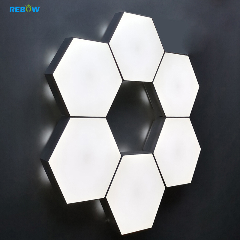 Drop shipping sensitive geometry assembly motion sensor modular touch wall lamp RGB led hexagon panels baby night light