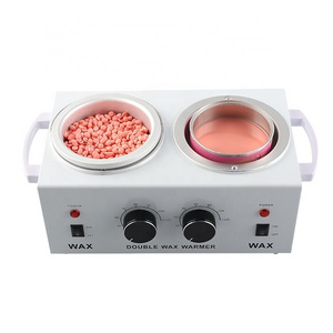 Factory Supply Depilatory Wax Heater Metal Double Wax Warmer Professional Hair Removal Machine For Beauty Salon