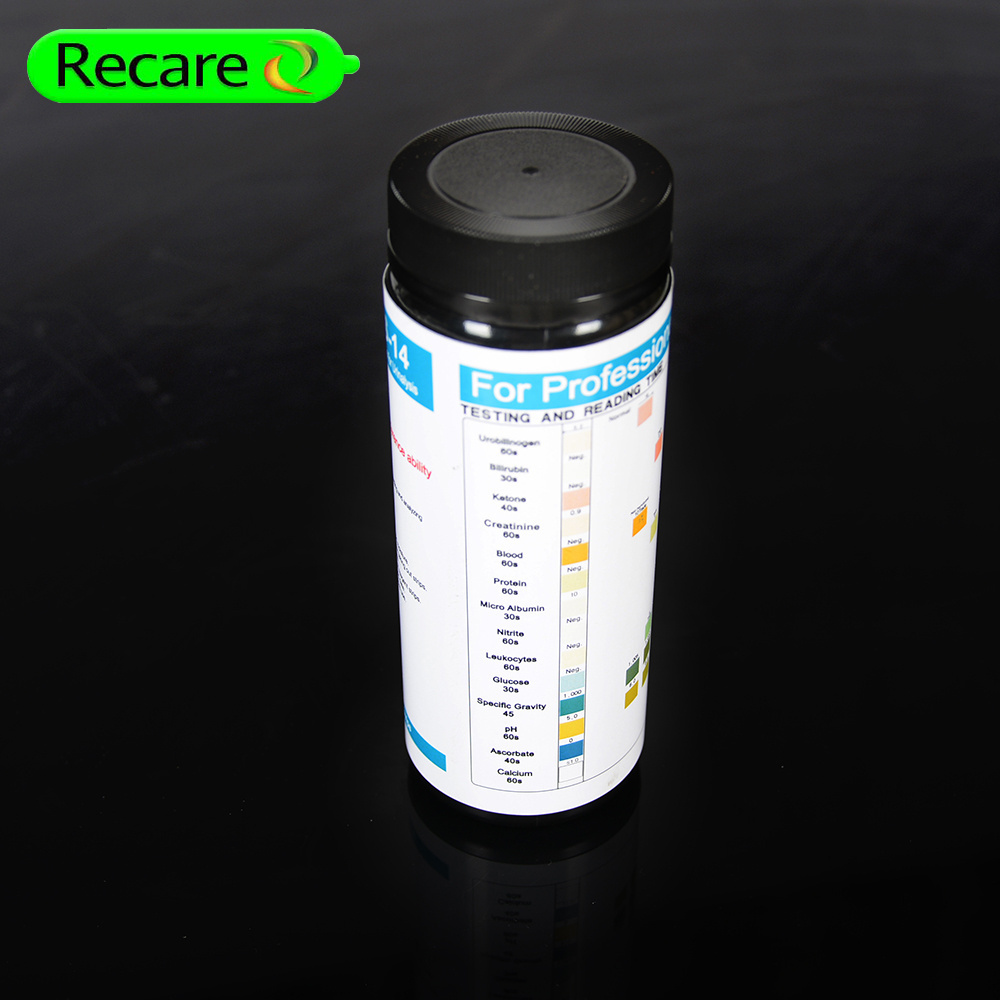 High accuracy ISO CE marked home urine reagent test kit 14 parameter urinalysis test strips