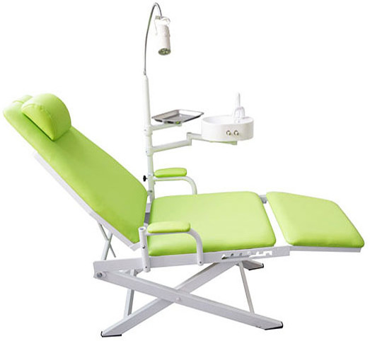 High Quality Portable Folding Dental Chair Unit Mobile Dental Chair With Air Compressor For Clinic Used