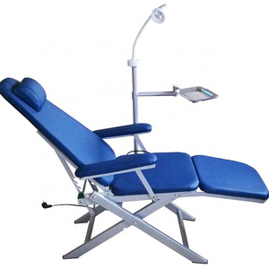 High Quality Portable Folding Dental Chair Unit Mobile Dental Chair With Air Compressor For Clinic Used