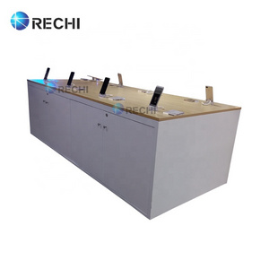 RECHI Custom Mobile Phone Display Counter Table Design for Cellphone Experience Display In Retail Consumer Electronic Store