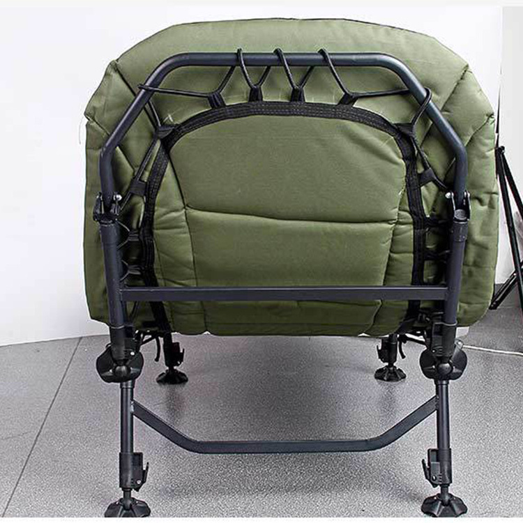 Luxury High Quality Foldable Fishing Bedchair with Aluminum Pole for Outdoor Fishing and Camping