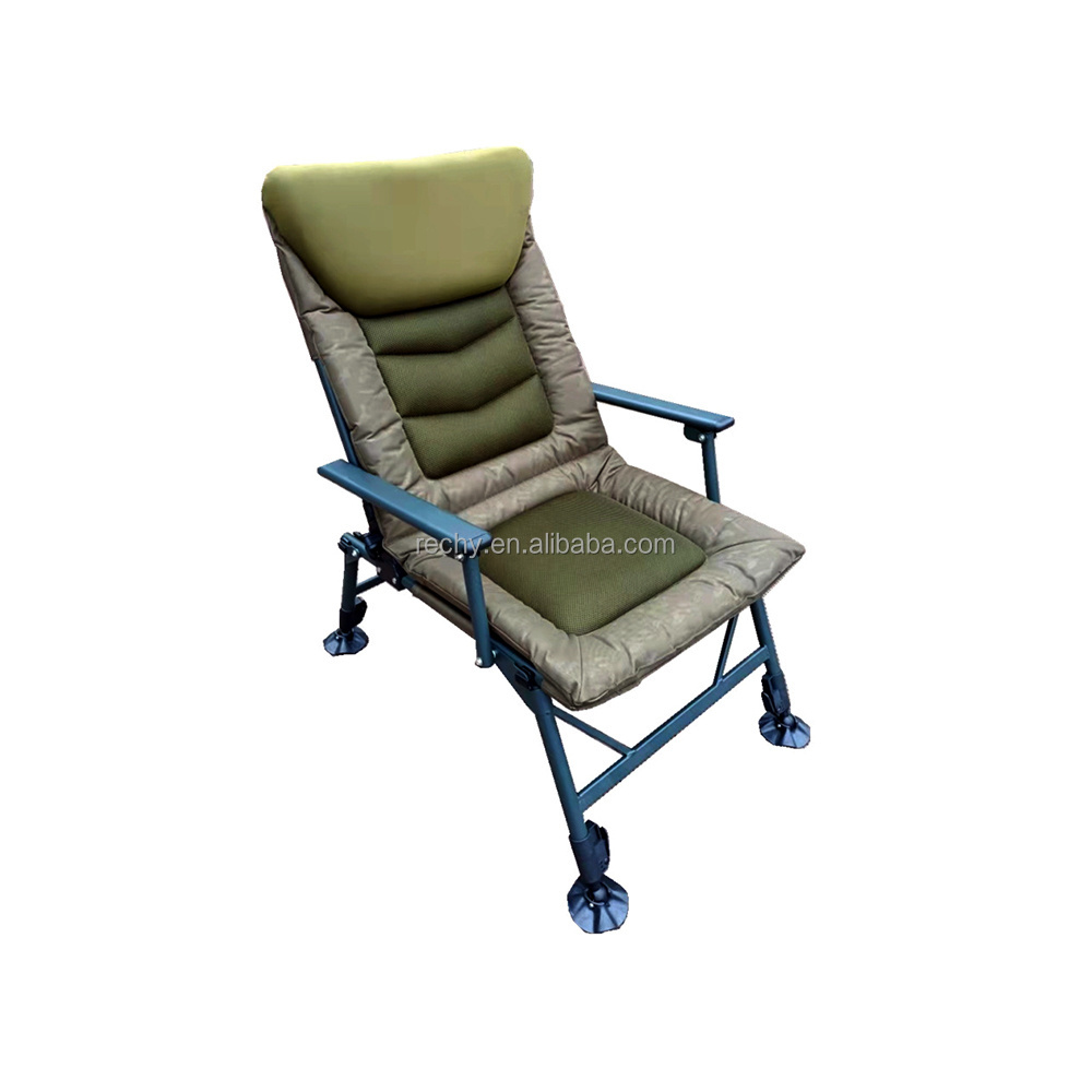 High quality Carp fishing chair adjustable foldable fishing camping chair with firm legs