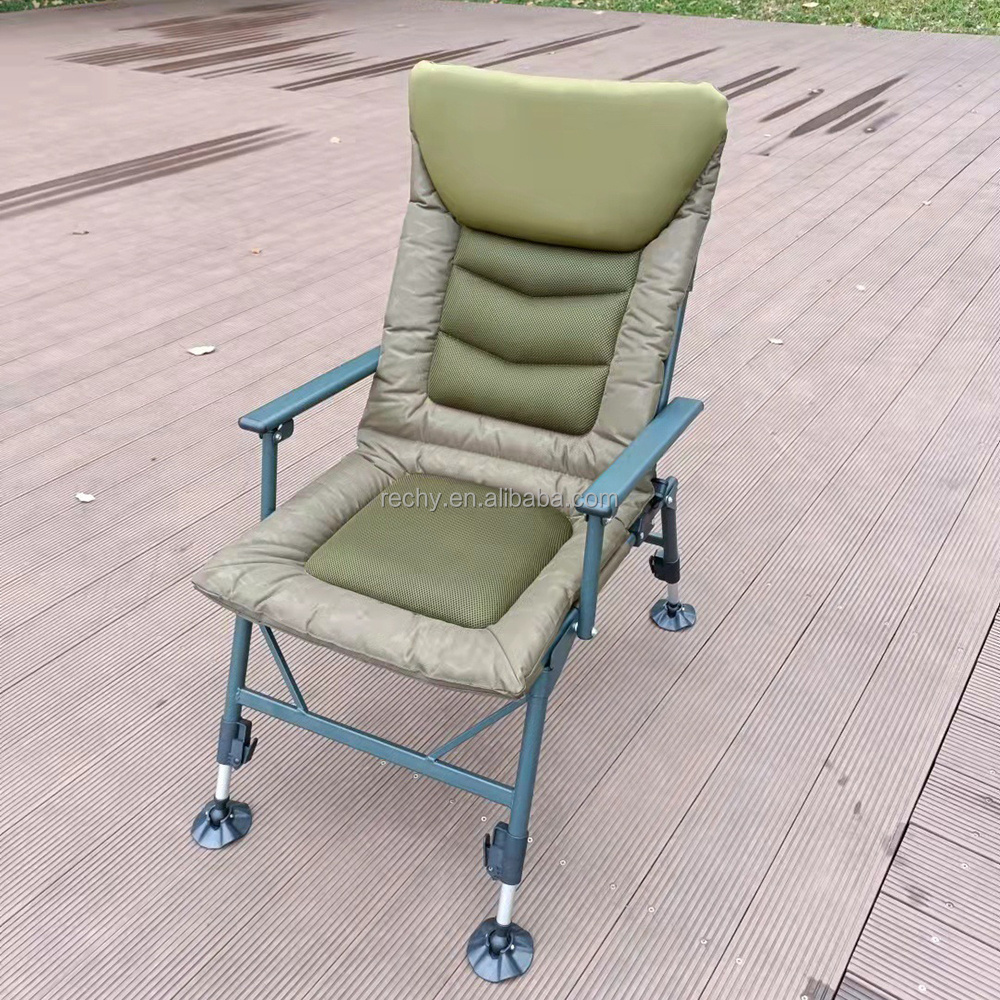 High quality Carp fishing chair adjustable foldable fishing camping chair with firm legs