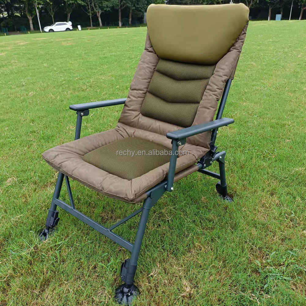 High quality Carp fishing chair adjustable foldable fishing camping chair with firm legs