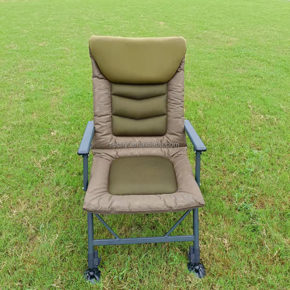 High quality Carp fishing chair adjustable foldable fishing camping chair with firm legs