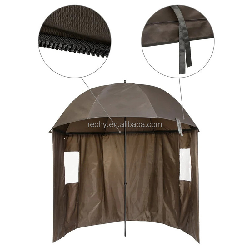 Outdoor waterproof fishing  Umbrella camping fishing tent umbrella with half shelter Picnic tent