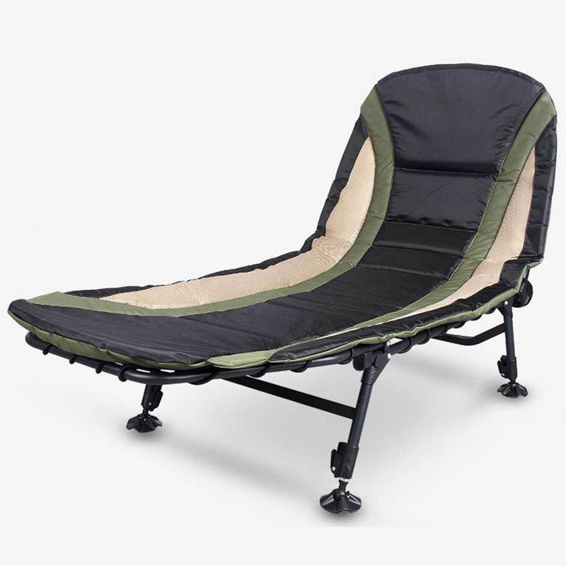 Luxury High Quality Foldable Fishing Bedchair with Aluminum Pole for Outdoor Fishing and Camping