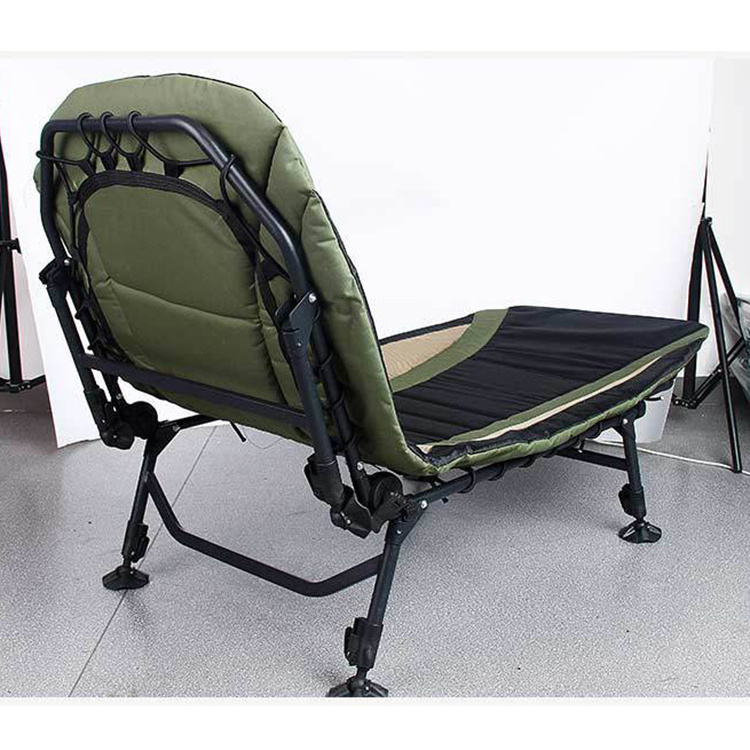 Luxury High Quality Foldable Fishing Bedchair with Aluminum Pole for Outdoor Fishing and Camping