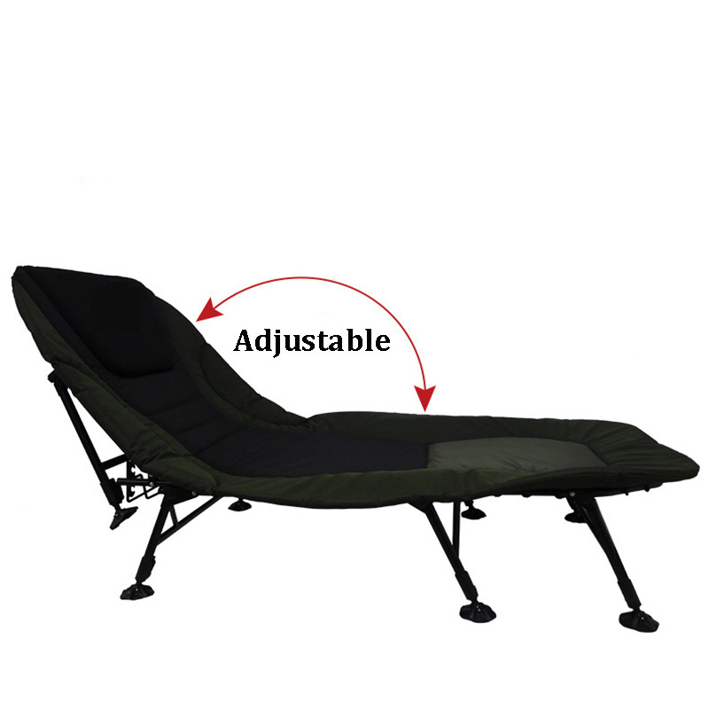 Factory direct sell carp fishing bedchair folding fishing  chair with adjustable legs