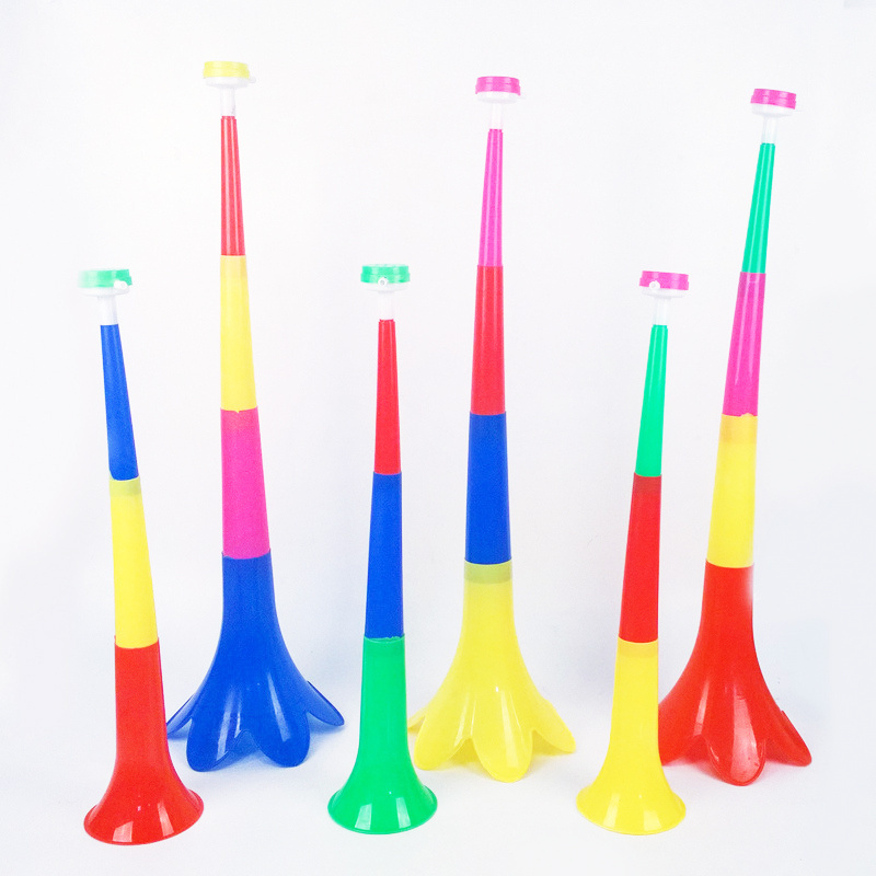 Plastic w uvuzela two section air horns Soccer Fan trumpet Fans Cheering horn for Football games Sports Events Party