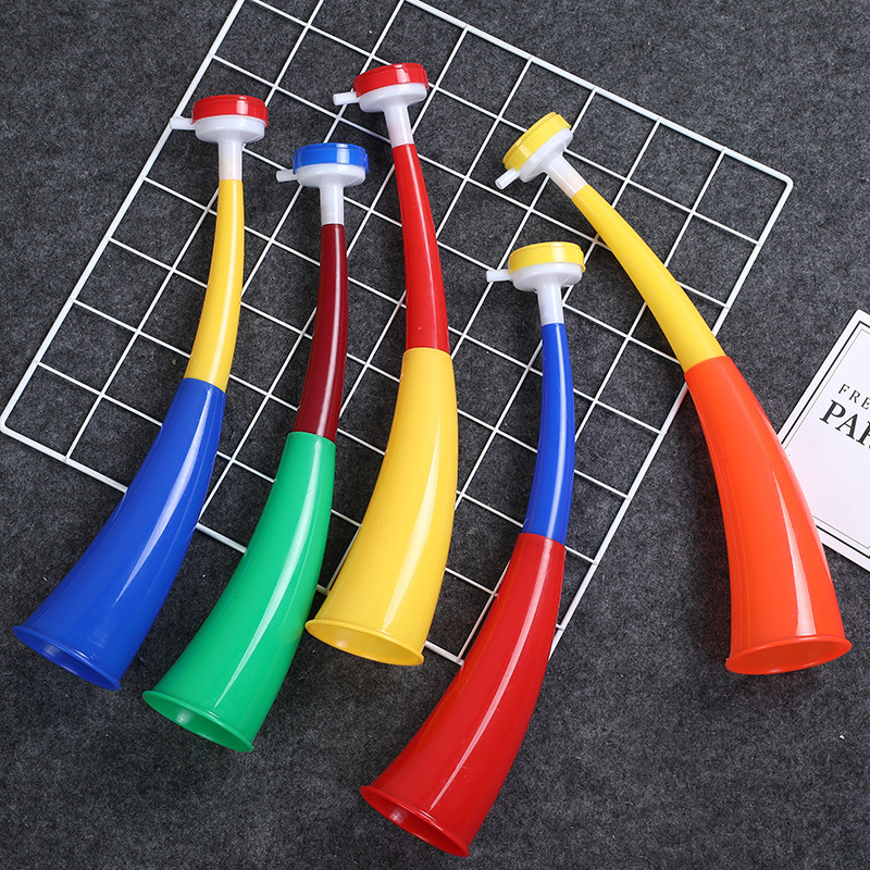 Plastic Stadium Horn Sports Event Cheering Props Football Fan Whistle Horn Football Cheering Horn for Sports Games