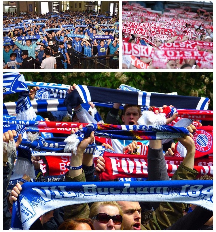 Custom Fans Soccer Scarf Netherlands Brazil Italy Portugal Germany Israel France National Team Scarf