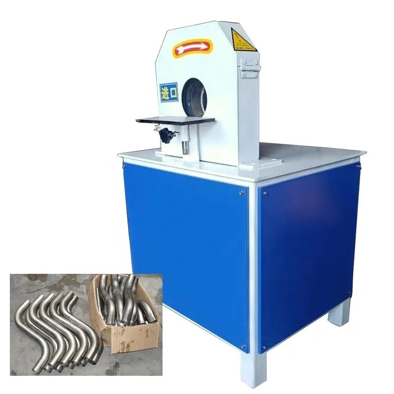 High quality  metal steel pipe tube crooked curving tortuous polisher SS bent pipe tube polishing machine