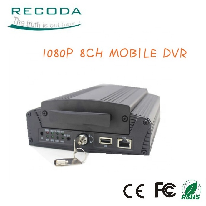 1080P Full HD  4G WIFI Mobile DVR with GPS  HHD 8CH Mobile DVR