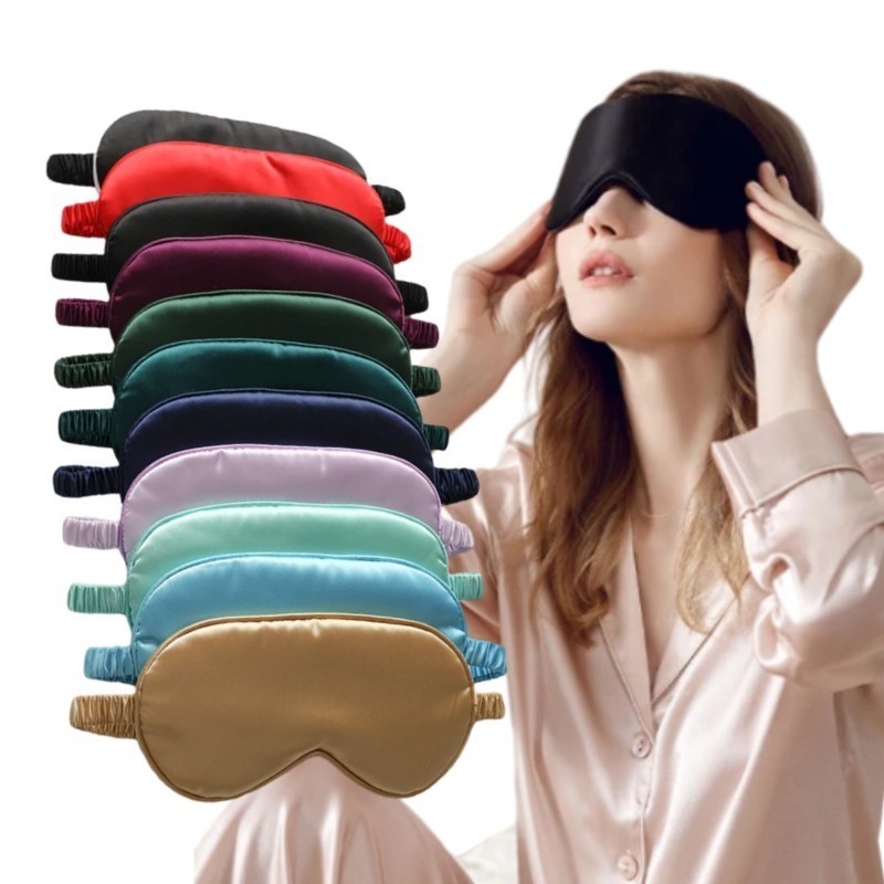 silk pillowcase sleep mask mulberry silk eyemask set travel Comfortable luxury 100% Silk Eye Mask