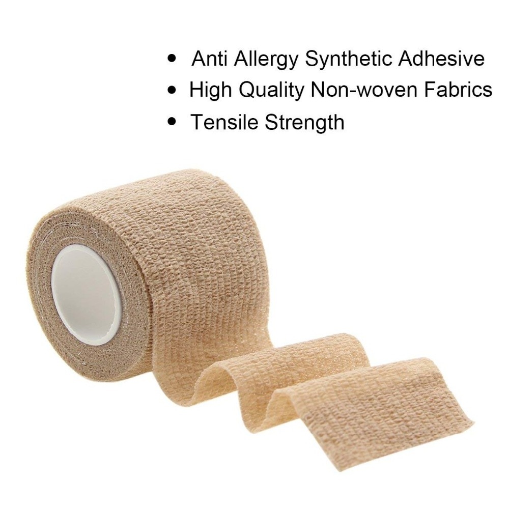 Self Adhesive Bandage Nonwoven Waterproof Latex Free Elastic Medical Gauze Bandage For Sports Cohesive Bandage