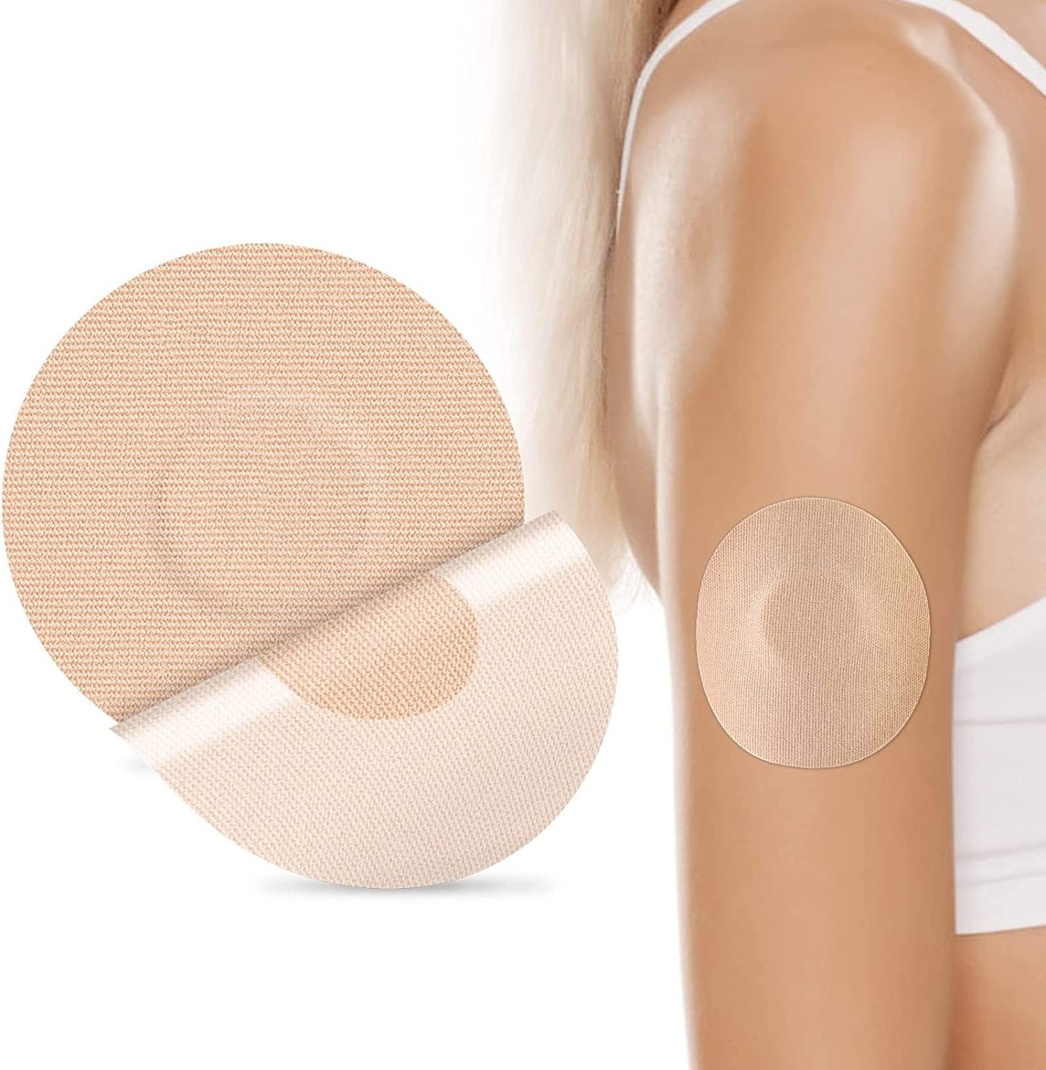 OEM Package and Shape Last 14 Days Strong Adhesive Hypoallergenic Diabetic Sensor Protector CGM Sticker