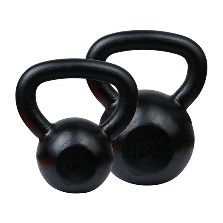 100% black painting kettlebell for gym equipment CAST IRON