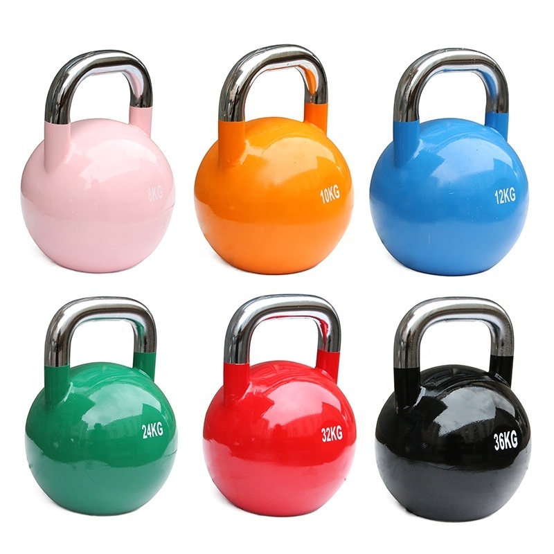 Sports Fitness&Body Building Gym exercise Equipment COLORED competition kettlebell