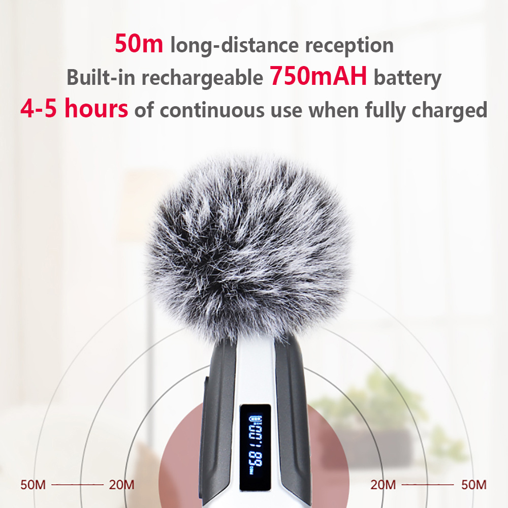 GAW-721 UHF wireless lavalier microphone wireless recording SLR mobile phone video live broadcast vlog radio microphone