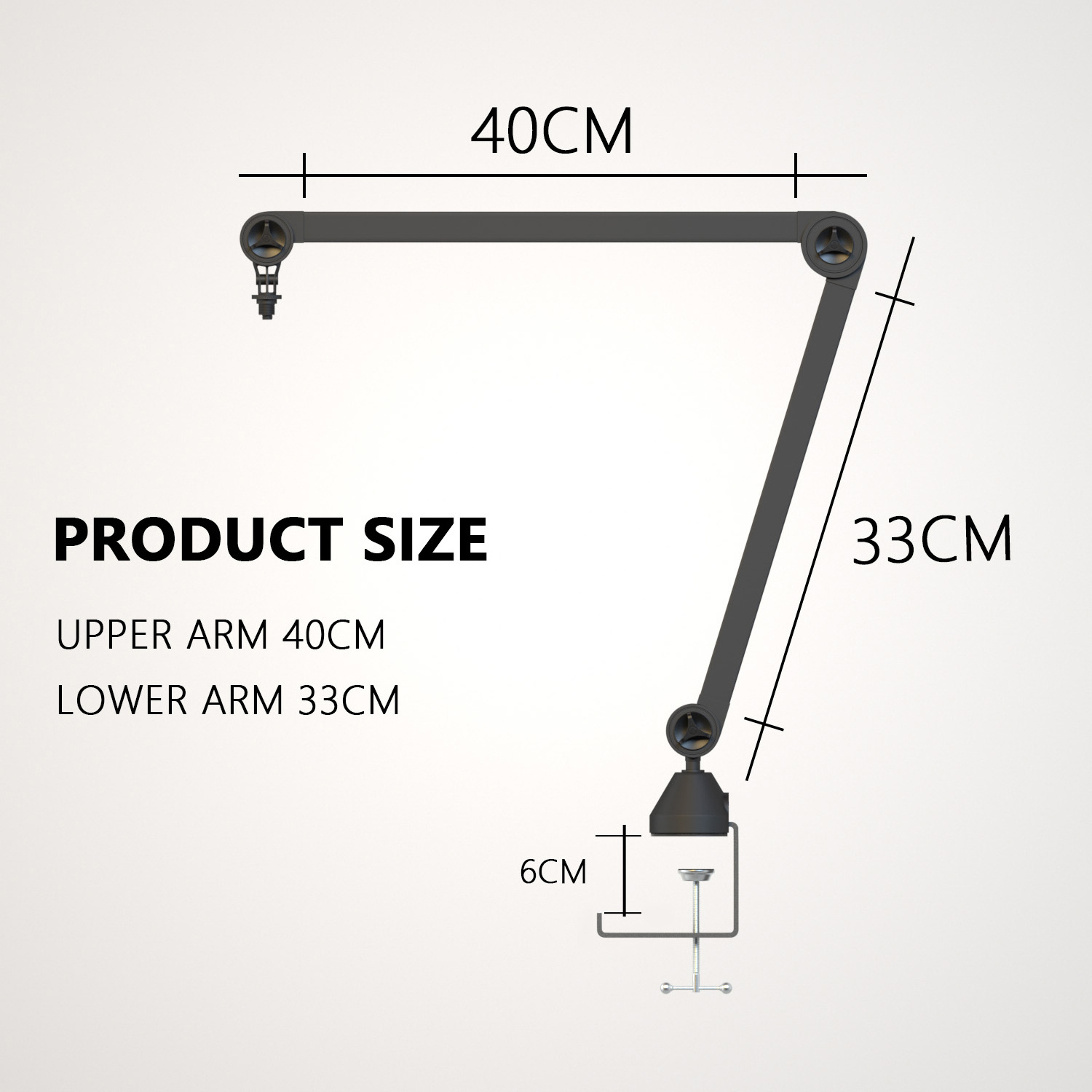 GAZ-50 Adjustable Mic Stand Scissor Arm Studio Desk Table Professional Podcasting Microphone Stand Holder