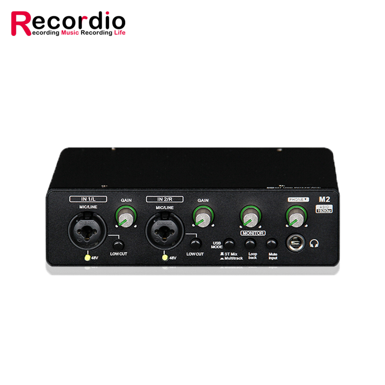 GAX-M2 Profession USB sound card audio interface 24-bit/192kHz Soundcard recording studio