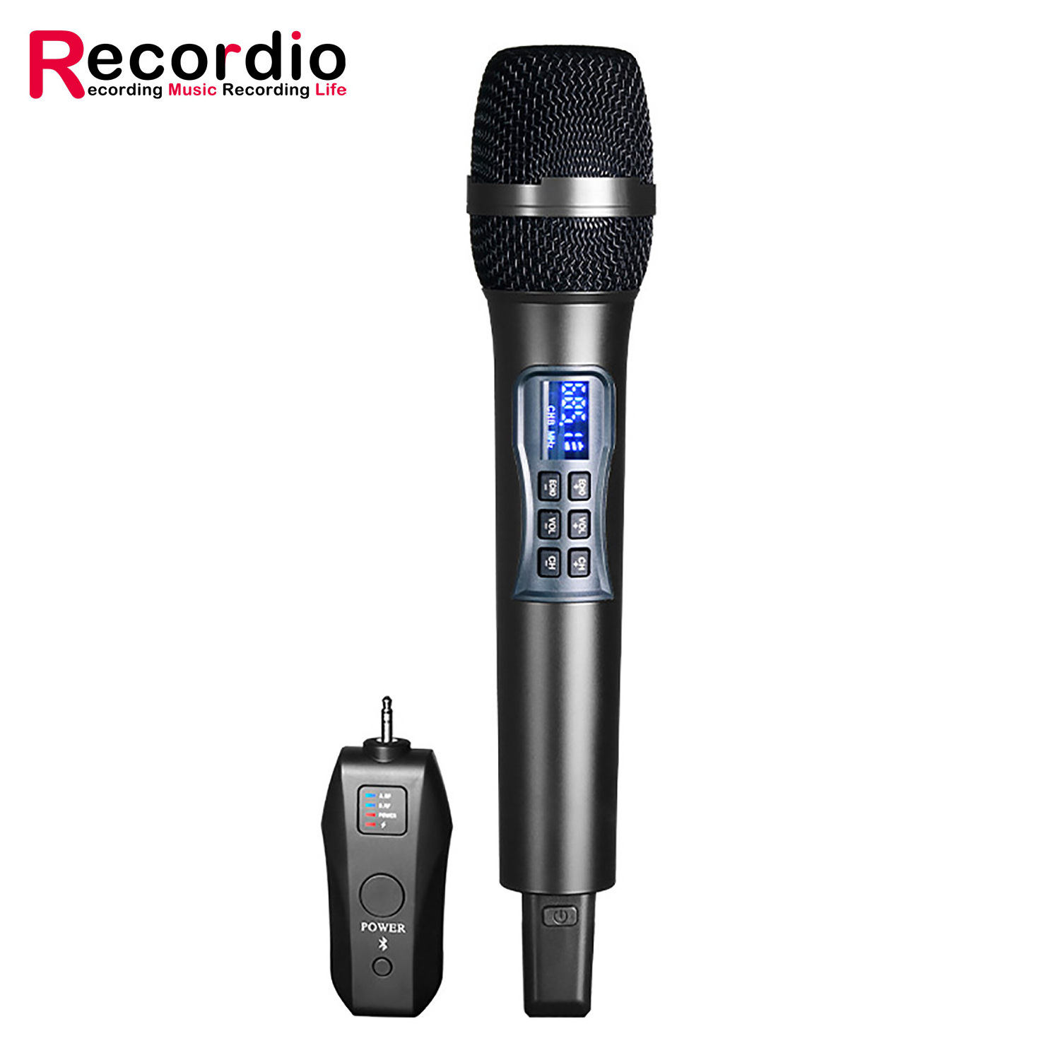 GAW-N23 UHF BT Wireless Microphone Dual Echo Dynamic Handheld Mic For Home Studio Karaoke